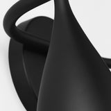 Maya Vanity Lights 2 Lights Midnight Black By Generation Lighting - Detailed View2