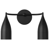 Maya Vanity Lights 2 Lights Midnight Black By Generation Lighting
