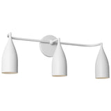 Maya Vanity Lights 3 Lights Matte White By Generation Lighting - Side View1