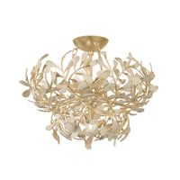 Maybrook Semi Flush - Vintage Gold Leaf by Hudson Valley