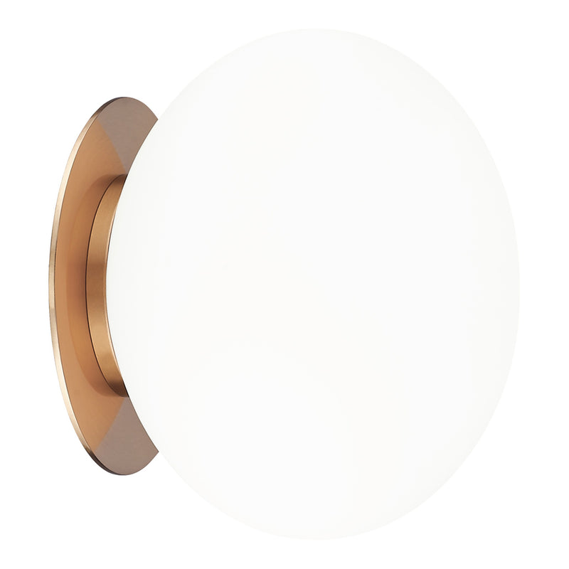 Mayu Wall Sconce 6 Inch Aged Gold Brass