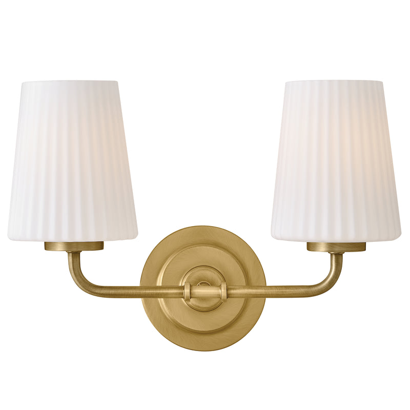 McKenna Vanity Light 2 Lights Lacqured Brass By Hinkley