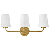 McKenna Vanity Light 3 Lights Lacqured Brass By Hinkley - Front View