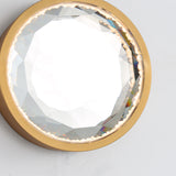 Medallion Round LED Sconce Gold By Studio M Detailed VIew1