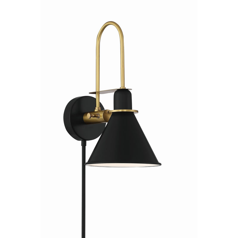 Medford Task Sconce 7'' Matte Black