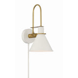 Medford Task Sconce 7'' White