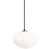 Melotte Pendant Light Medium Black By Matteo - Front View