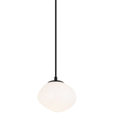 Melotte Pendant Light Small Black By Matteo - Front View