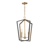 Melrose Pendant Black / Natural Aged Brass by Maxim Lighting