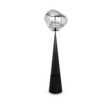Melt Cone Fat Floor Lamp By Tom Dixon, Finish: Silver