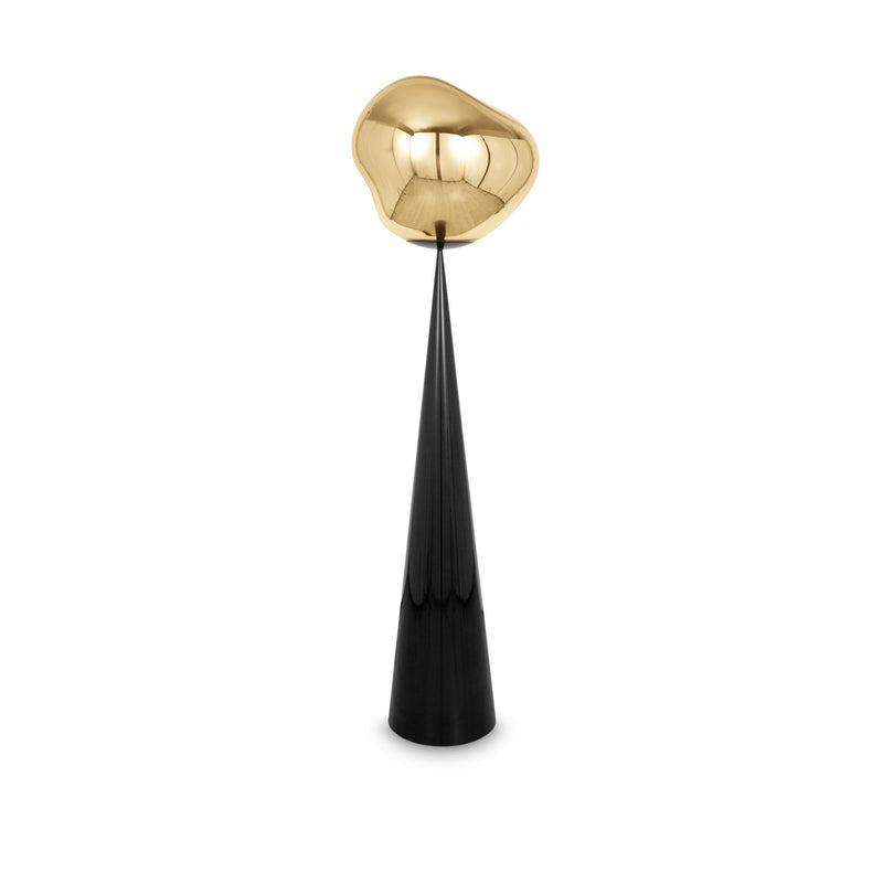 Melt Cone Fat Floor Lamp By Tom Dixon, Finish: Gold