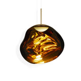 Melt LED Pendant By Tom Dixon, Size: Medium, Finish: Gold