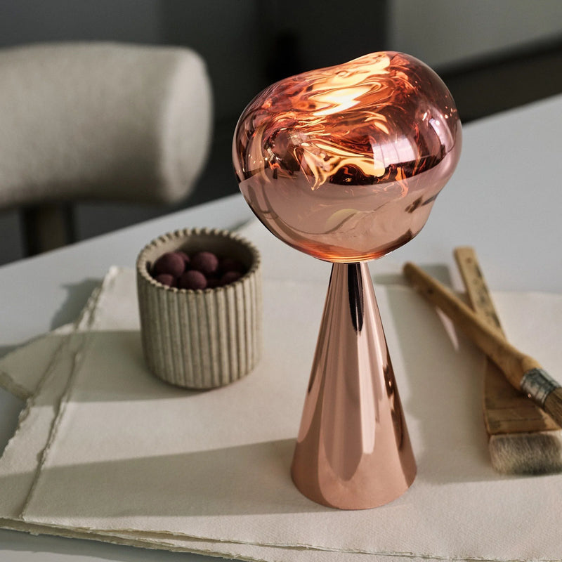 Melt Portable Table Lamp, Finish: Copper