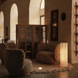 Melt Wall Clock Black Marble By Ferm Living - Lifestyle View1