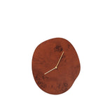 Melt Wall Clock - Dark Stained Burl