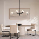 Mendota Linear Chandelier Midnight Black By Generation Lighting - Lifestyle View1