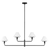 Mendota Linear Chandelier Midnight Black By Generation Lighting 