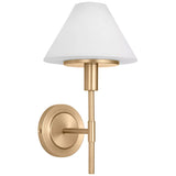 Mendota One Light Bath Light Satin Brass By Generation Lighting - Side View1