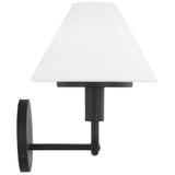 Mendota Vanity Light 2 Lights Midnight Black By Generation Lighting - Side View3