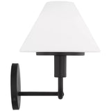 Mendota Vanity Light 2 Lights Midnight Black By Generation Lighting - Side View4