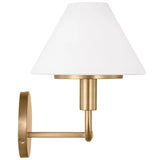 Mendota Vanity Light 2 Lights Satin Brass By Generation Lighting - Side View2