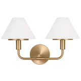 Mendota Vanity Light 2 Lights Satin Brass By Generation Lighting