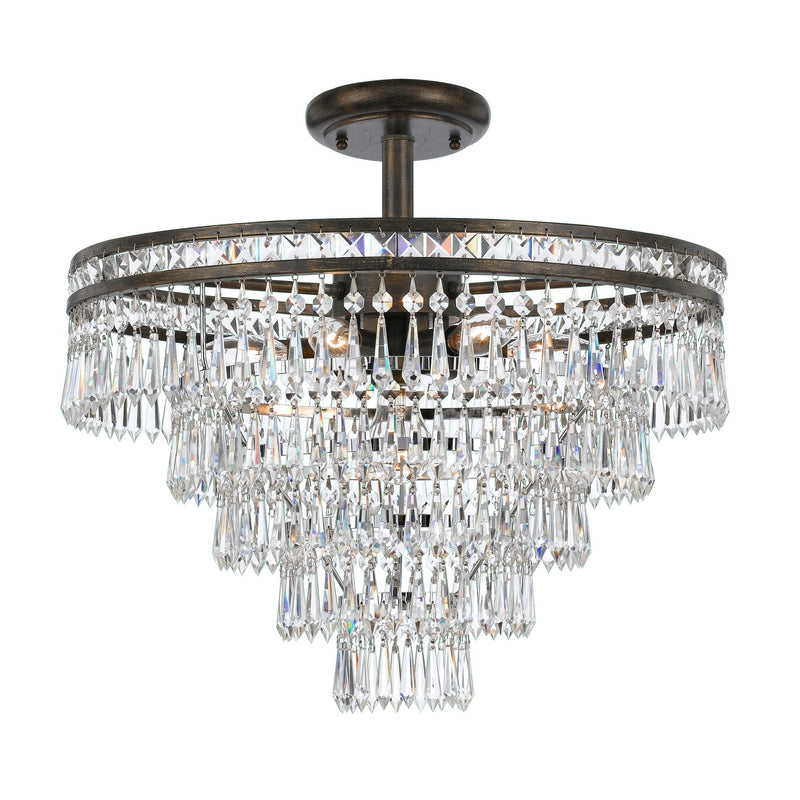 Mercer Semi-Flush Mount 20'' English Bronze