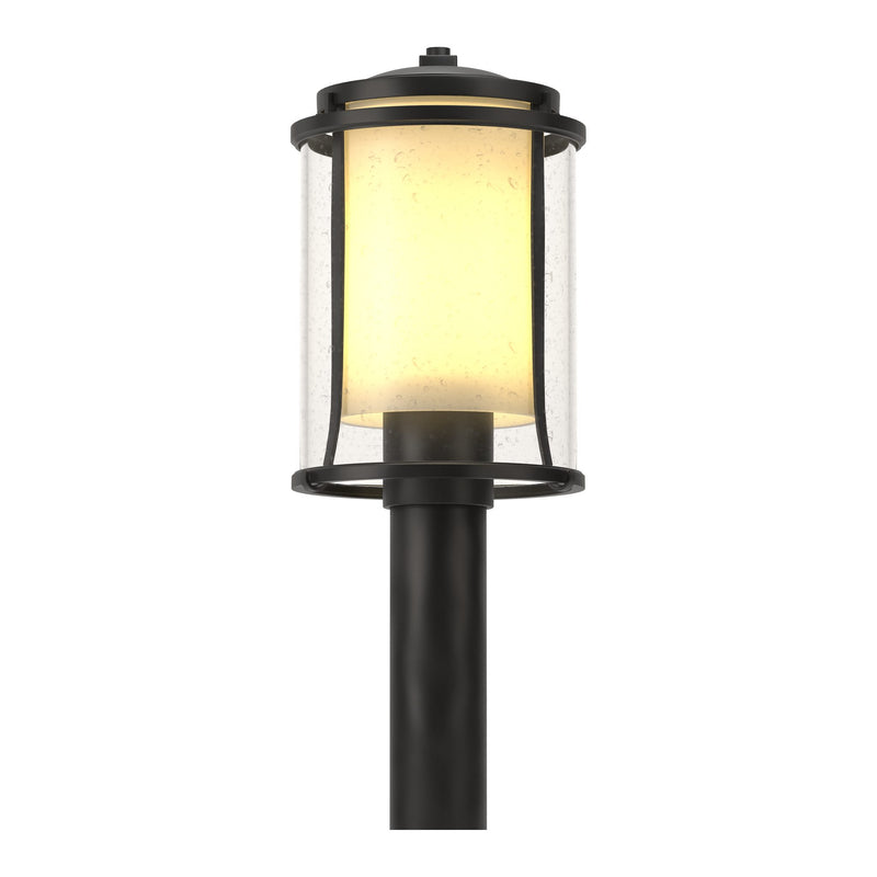 Meridian Outdoor Post Lantern in Coastal Black by Hubbardton Forge