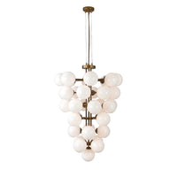 Merlot Chandelier - Antique Brass