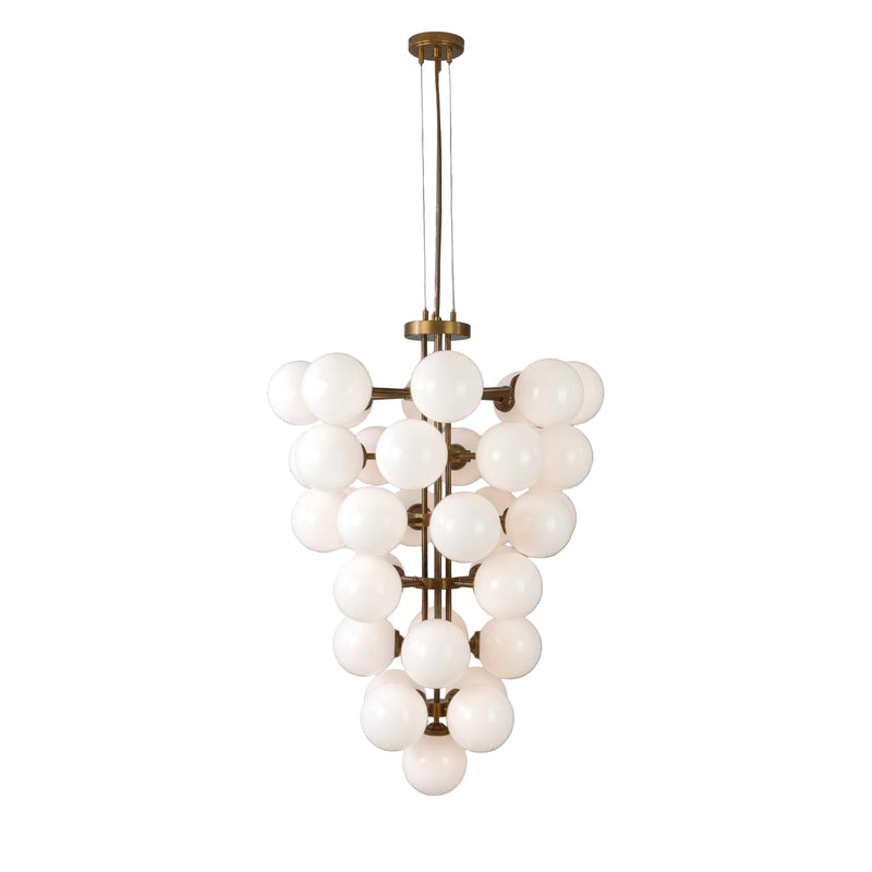 Merlot Chandelier - Antique Brass