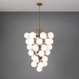 Merlot Chandelier - Antique Brass
