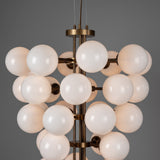 Merlot Chandelier - Antique Brass
