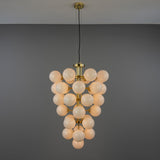 Merlot Chandelier - Polished Brass