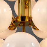 Merlot Chandelier - Polished Brass