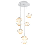 Mesa Multi-Light Chandelier By Hammerton, Number Of Lights: 5 Light, Color: Amber, Finish: Classi Silver