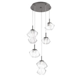 Mesa Multi-Light Chandelier By Hammerton, Number Of Lights: 5 Light, Color: Clear, Finish: Graphite