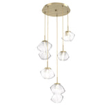 Mesa Multi-Light Chandelier By Hammerton, Number Of Lights: 5 Light, Color: Clear, Finish: Heritage Brass