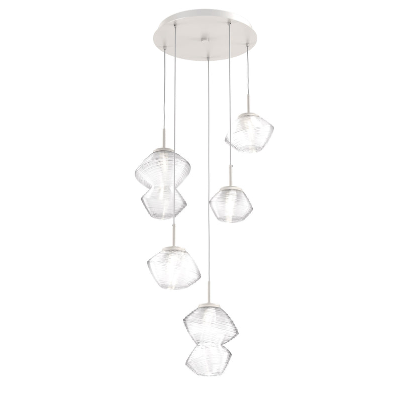 Mesa Multi-Light Chandelier By Hammerton, Number Of Lights: 5 Light, Color: Clear, Finish: Metallic Beige Silver