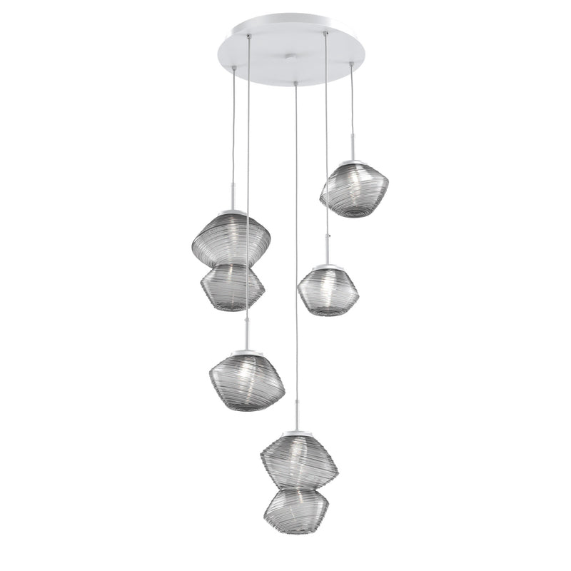 Mesa Multi-Light Chandelier By Hammerton, Number Of Lights: 5 Light, Color: Smoke, Finish: Classic Silver