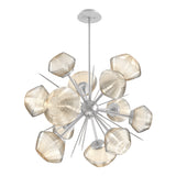 Mesa Starburst Chandelier By Hammerton, Color: Mesa Amber, Finish: Classic Silver