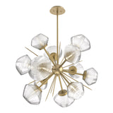 Mesa Starburst Chandelier By Hammerton, Color: Mesa Clear, Finish: Gilded Brass