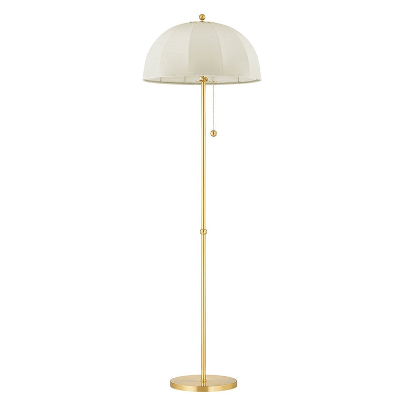 Meshelle Floor Lamp - Aged Brass