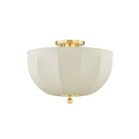 Meshelle Flush Mount - Aged Brass