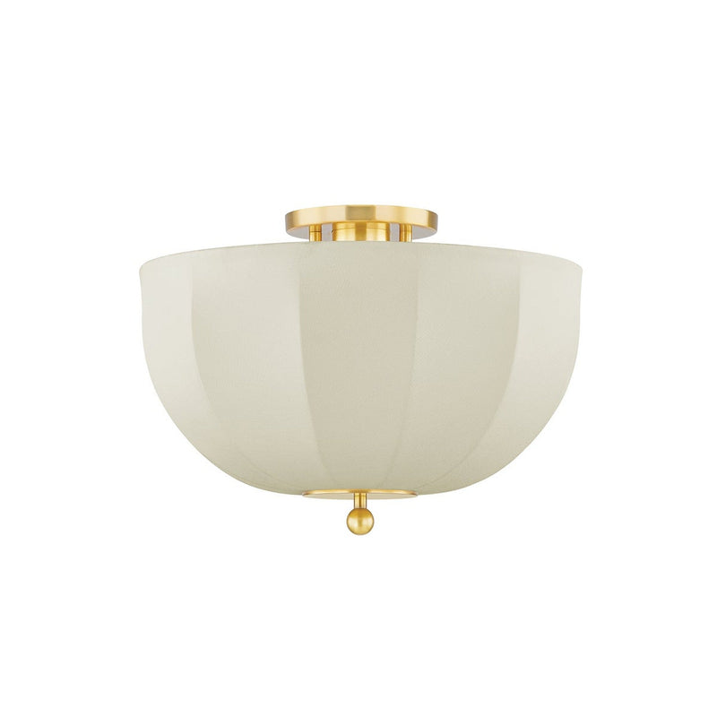 Meshelle Flush Mount - Aged Brass