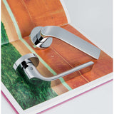 Meta Door Lever in Polished Chrome lifestyle view by Colombo Design