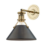 Metal No. 2 Wall Sconce - Aged Brass with Distressed Bronze by Hudson Valley