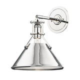 Metal No. 2 Wall Sconce - Polished Nickel by Hudson Valley