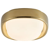 Metallic Brass Pebble Flush Mount by Kuzco Lighting