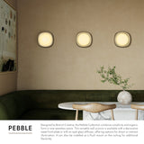 Metallic Brass Pebble Flush Mount by Kuzco Lighting