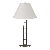 Metra Double Table Lamp in Dark Smoke by Hubbardton Forge